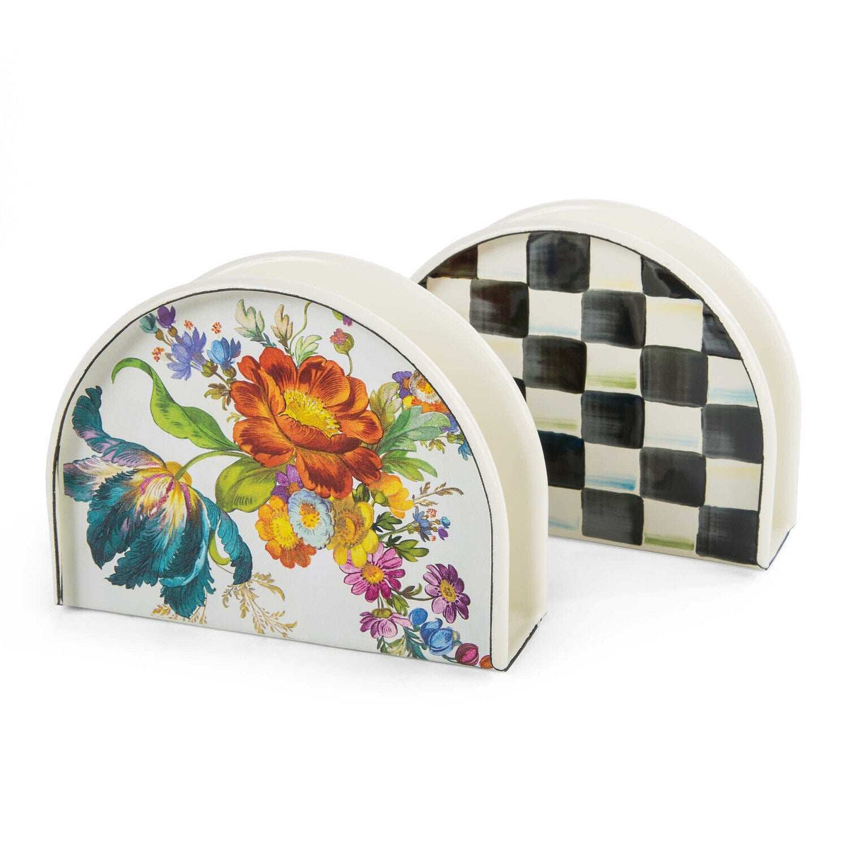 Flower Market Napkin Holder - White