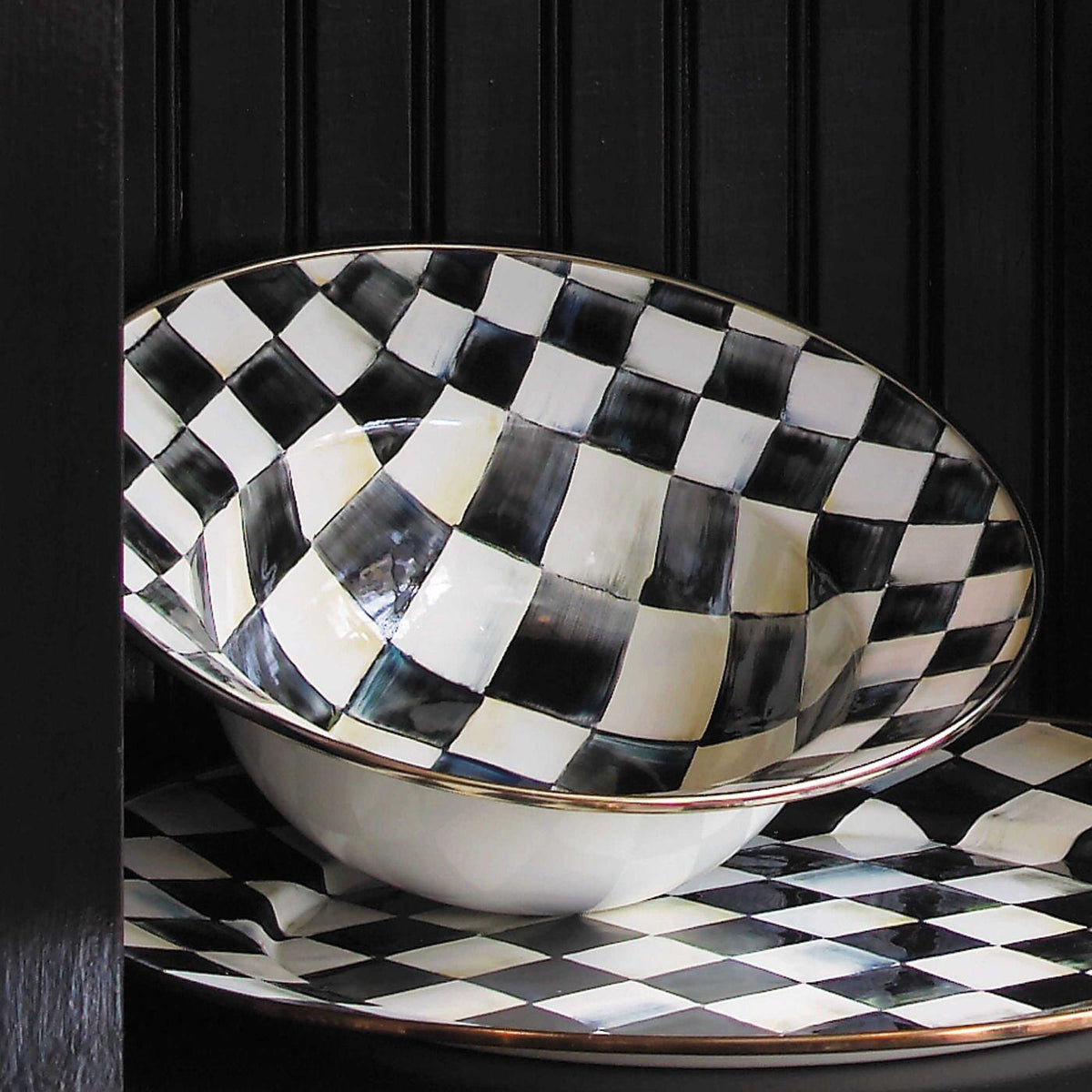 Courtly Check Serving Bowl