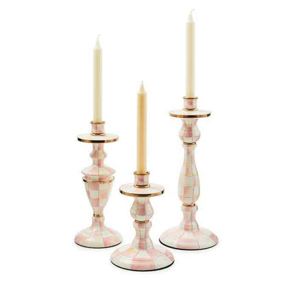 Enamel Dinner Candlestick Holder - Set of 4 pcs